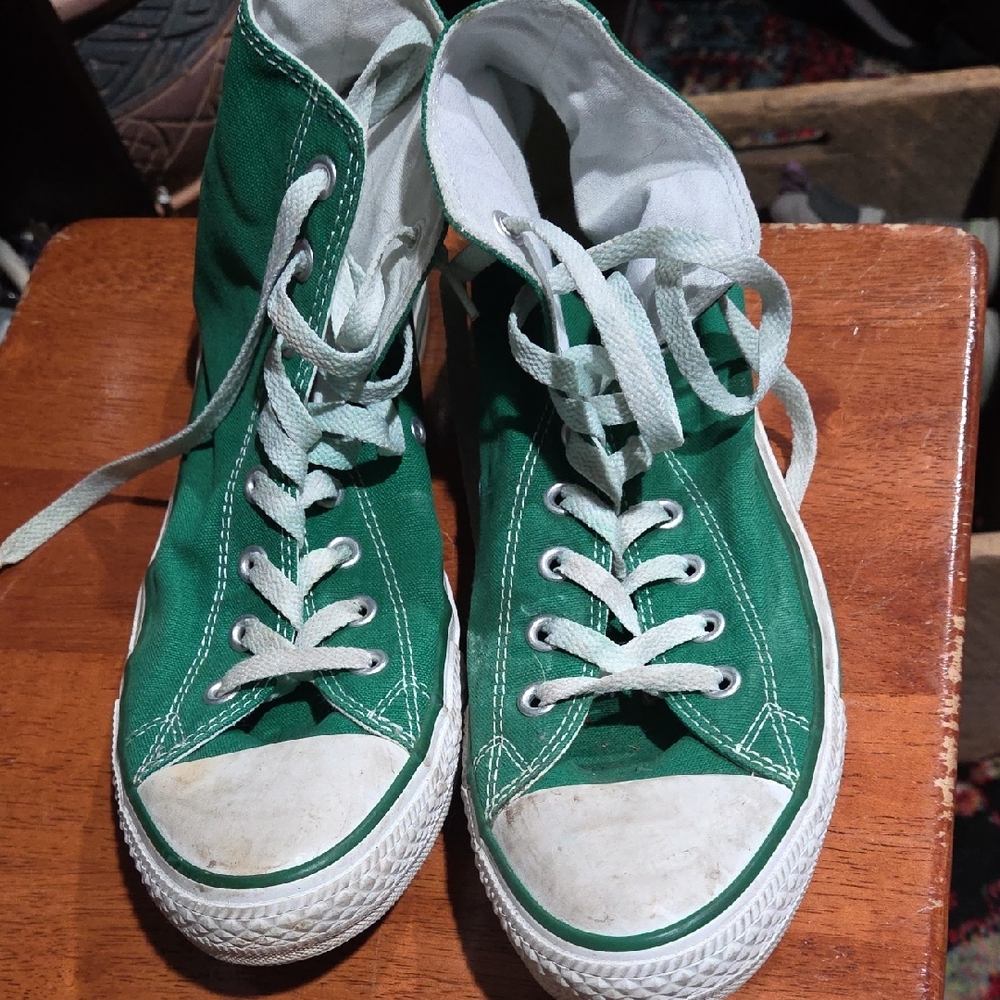 Converse Green High-Top Athletic Shoes
